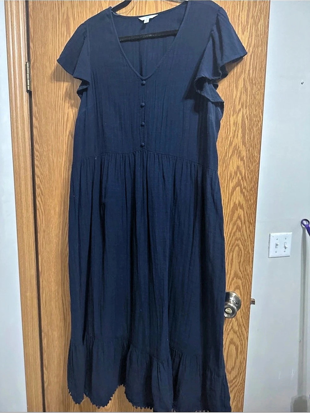 Time and Tru Women's Maxi Dress in Navy Size XXL